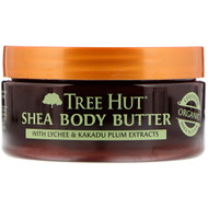 3 PACK of Tree Hut, 24 Hour Intense Hydrating Shea Body Butter, Lychee & Plum, 7 oz (198 g)