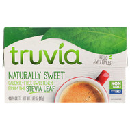 Truvia, Naturally Sweet Calorie-Free Sweetener, 40 Packets, 2.82 oz (80 g)