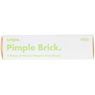 Unpa., Pimple Brick, Natural Organic Acne Soaps, 4 Pieces