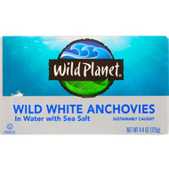 3 PACK OF Wild Planet, Wild White Anchovies in Water With Sea Salt, 4.4 oz (125 g)