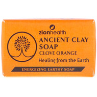 3 PACK OF Zion Health, Ancient Clay Soap, Clove Orange, 6 oz (170 g)