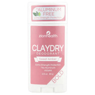 <img alt="Zion Health, Bold, ClayDry Deodorant, Sweet Amber, 2.8 oz (80 g)" title="Zion Health, Bold, ClayDry Deodorant, Sweet Amber, 2.8 oz (80 g),093141102948"