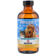 Actipet, Omega-3, Natural Fish Flavor, 8 fl oz