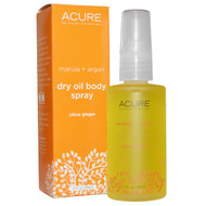Acure, Dry Oil Body Spray, Citrus Ginger, 2 fl oz (59 ml)