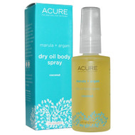 Acure, Dry Oil Body Spray, Coconut, 2 fl oz (59 ml)