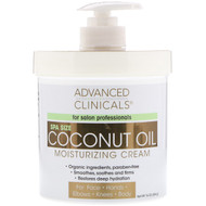 Advanced Clinicals, Coconut Oil Moisturizing Cream, 16 oz (454 g)