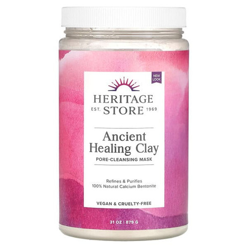 <img alt="Heritage Store, Ancient Healing Clay, Pore-Cleansing Beauty Mask, 31 oz (879 g)" title="Heritage Store, Ancient Healing Clay, Pore-Cleansing Beauty Mask, 31 oz (879 g),895499436115"
