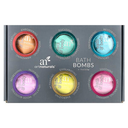 <img alt="artnaturals, Bath Bombs, 6 Bombs, 4 oz (113 g) Each" title="artnaturals, Bath Bombs, 6 Bombs, 4 oz (113 g) Each,816820024856"