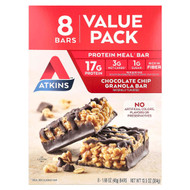 <img alt="Atkins, Protein Meal Bar, Chocolate Chip Granola, 8 Bars, 1.69 oz (48 g) Each" title="Atkins, Protein Meal Bar, Chocolate Chip Granola, 8 Bars, 1.69 oz (48 g) Each,637480046596"