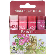 Badger Company, Mineral Lip Tints Set, 4 Pack, .15 oz (4.2 g) Each