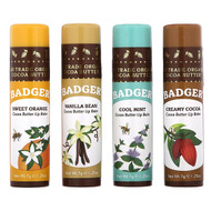 <img alt="Badger, Cocoa Butter Lip Balms Set, 4 Pack, 0.25 oz (7 g) Each" title="Badger, Cocoa Butter Lip Balms Set, 4 Pack, 0.25 oz (7 g) Each,634084334258"