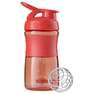 Blender Bottle, BlenderBottle, SportMixer Tritan Grip, Coral, 20 oz
