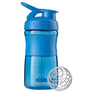 Blender Bottle, BlenderBottle, SportMixer Tritan Grip, Cyan, 20 oz