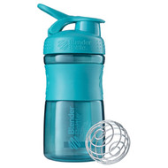 Blender Bottle, BlenderBottle, SportMixer Tritan Grip, Teal, 20 oz