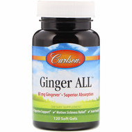 Carlson Labs, Ginger All, 80 mg, 120 Soft Gels