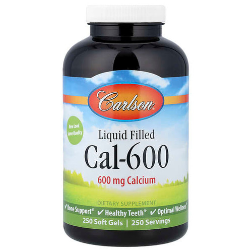 <img alt="Carlson, Liquid Filled Cal-600, 600 mg, 250 Soft Gels" title="Carlson, Liquid Filled Cal-600, 600 mg, 250 Soft Gels,088395051524"