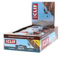 Clif Bar, Energy Bars, Chocolate Chunk with Sea Salt, 12 Bars, 2.40 oz (68 g) Each