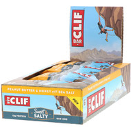 Clif Bar, Energy Bars, Peanut Butter & Honey with Sea Salt, 12 Bars, 2.40 oz (68 g) Each