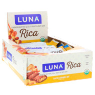 Clif Bar, Luna, Rica Cashew Butter Filled Fruit & Nut Bar, Salted Caramel Nut, 12 Bars, 1.41 oz (40 g) Each