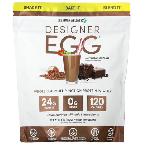 <img alt="Designer Wellness, Designer Egg, Whole Egg Multifunction Protein Powder, Dutched Chocolate, 12.4 oz (352 g)" title="Designer Wellness, Designer Egg, Whole Egg Multifunction Protein Powder, Dutched Chocolate, 12.4 oz (352 g),844334011581"