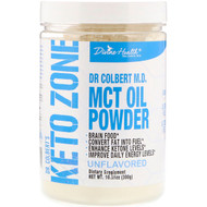 Divine Health, Dr. Colberts Keto Zone, MCT Oil Powder, Unflavored, 10.58 oz (300 g)