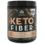 Dr. Axe / Ancient Nutrition, Keto Fiber, Superfood Fiber Formula, 17.6 oz (500 g)