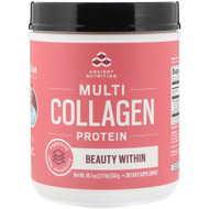 Dr. Axe / Ancient Nutrition, Multi Collagen Protein Powder, Beauty Within, Refreshing Natural Watermelon Flavor, 18.7 oz (530 g)
