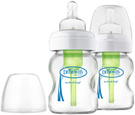 Dr. Browns, Natural Flow, Options, Wide-Neck, 0+ Months, 2 Pack Bottles, 5 oz (150 ml) Each