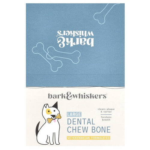 <img alt="Dr. Mercola, Bark & Whiskers, Dental Chew Bones, For Dogs, Large, 12 Bones, 2.1 oz (60 g) Each" title="Dr. Mercola, Bark & Whiskers, Dental Chew Bones, For Dogs, Large, 12 Bones, 2.1 oz (60 g) Each,810487030731"