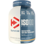 Dymatize Nutrition, ISO 100 Hydrolyzed, 100% Whey Protein Isolate, Orange Dreamsicle, 48 oz (1.4