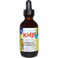 Eclectic Institute, Kids Herbs, Echinacea Goldenseal, Strawberry Flavor, 2 fl oz (60 ml)