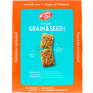 Enjoy Life Foods, Crispy Grain & Seed Bars, Banana Caramel, 12 Bars, 1.76 oz (50 g) Each