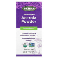 <img alt="Flora, Certified Organic Acerola Powder, 1.7 oz (50 g)" title="Flora, Certified Organic Acerola Powder, 1.7 oz (50 g),061998628102"