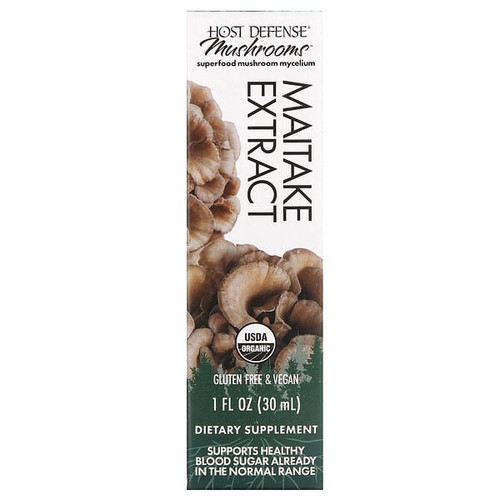 <img alt="Host Defense, Mushrooms, Maitake Extract, 1 fl oz (30 ml)" title="Host Defense, Mushrooms, Maitake Extract, 1 fl oz (30 ml),633422051512"