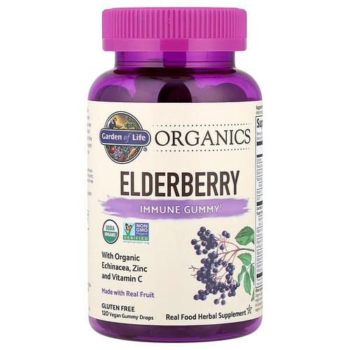<img alt="Garden of Life, Organics, Elderberry, Immune Gummy, 120 Vegan Gummy Drops" title="Garden of Life, Organics, Elderberry, Immune Gummy, 120 Vegan Gummy Drops,658010121774"