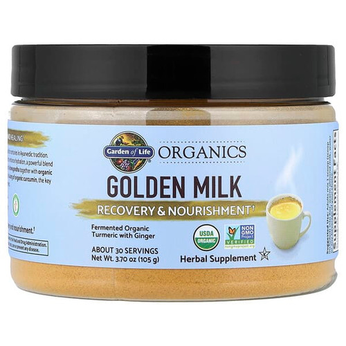<img alt="Garden of Life, Organics, Golden Milk, Recovery & Nourishment, 3.7 oz (105 g)" title="Garden of Life, Organics, Golden Milk, Recovery & Nourishment, 3.7 oz (105 g),658010123082"