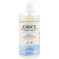 Kirks, 3-in-1 Head to Toe Nourishing Cleanser, Original Fresh Scent, 32 fl oz (946 ml)