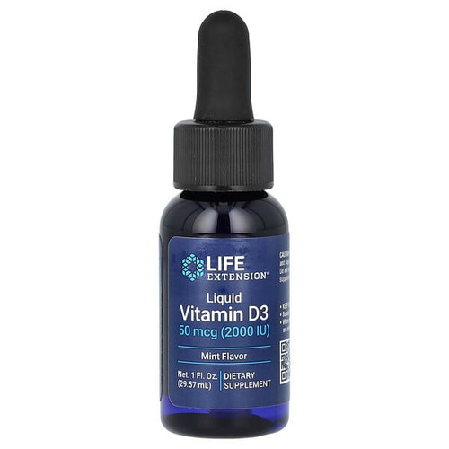 <img alt="Life Extension, Liquid Vitamin D3, Mint, 50 mcg (2,000 IU), 1 fl oz (29.57 ml)" title="Life Extension, Liquid Vitamin D3, Mint, 50 mcg (2,000 IU), 1 fl oz (29.57 ml),737870223214"