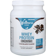 Life Extension, Wellness Code, Whey Protein Concentrate, Chocolate Flavor, 1.41 lb (640 g)