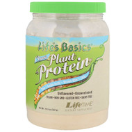 LifeTime Vitamins, Lifes Basics, Organic Plant Protein, Unflavored, 19.3 oz (547 g)