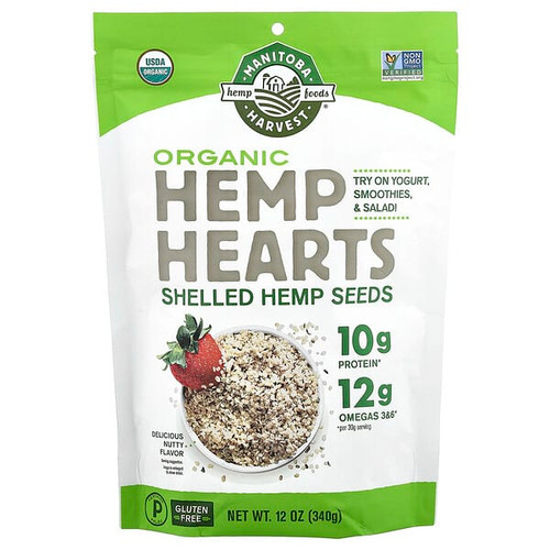 <img alt="Manitoba Harvest, Hemp Hearts, Organic Shelled Hemp Seeds, Delicious Nutty, 12 oz (340 g)" title="Manitoba Harvest, Hemp Hearts, Organic Shelled Hemp Seeds, Delicious Nutty, 12 oz (340 g),697658203015"