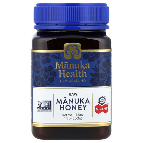 <img alt="Manuka Health, Raw Manuka Honey, UMF 10+, MGO 263+, 17.6 oz (500 g)" title="Manuka Health, Raw Manuka Honey, UMF 10+, MGO 263+, 17.6 oz (500 g),895015001582"