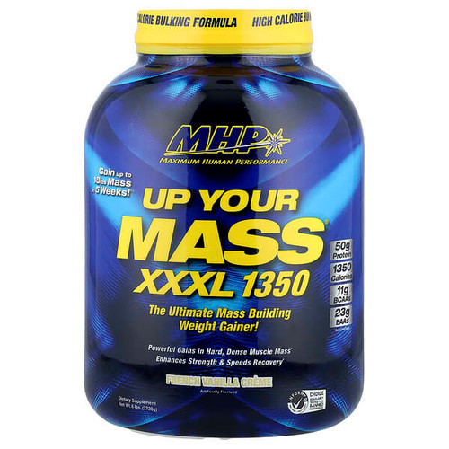 <img alt="MHP, Up Your Mass XXXL 1350, French Vanilla Creme, 6 lbs (2,728 g)" title="MHP, Up Your Mass XXXL 1350, French Vanilla Creme, 6 lbs (2,728 g),666222008790"