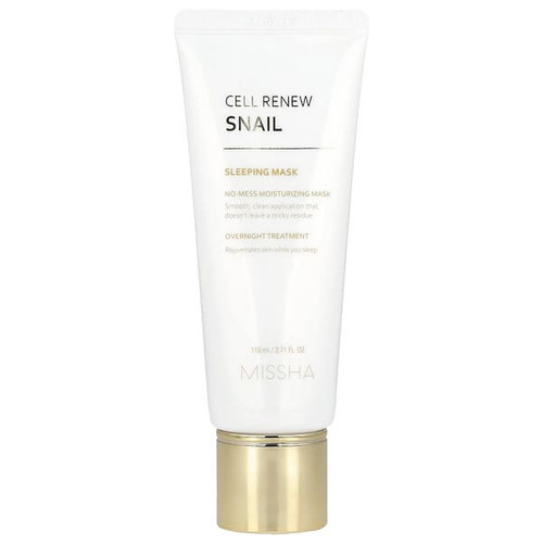 <img alt="Missha, Cell Renew Snail, Sleeping Beauty Mask, 3.71 fl oz (110 ml)" title="Missha, Cell Renew Snail, Sleeping Beauty Mask, 3.71 fl oz (110 ml),8809581458611"