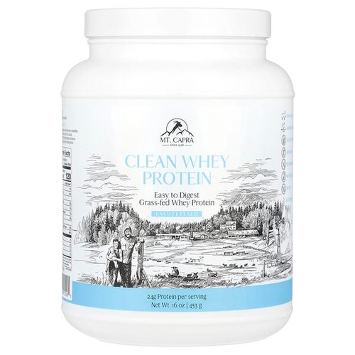 <img alt="Mt. Capra, Clean Whey Protein, Unsweetened, 16 oz (453 g)" title="Mt. Capra, Clean Whey Protein, Unsweetened, 16 oz (453 g),633924720060"