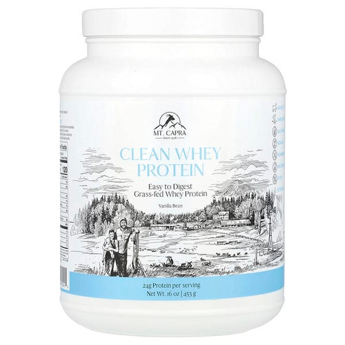 <img alt="Mt. Capra, Clean Whey Protein, Vanilla Bean, 16 oz (453 g)" title="Mt. Capra, Clean Whey Protein, Vanilla Bean, 16 oz (453 g),633924720015"