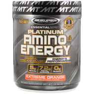 Muscletech, Platinum Amino Plus Energy, Extreme Orange, 10.40 oz (295 g)
