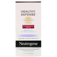 Neutrogena, Healthy Defense, Daily Moisturizer with Sunscreen, Broad Spectrum SPF 50, Sensitive Skin, 1.7 fl oz (50 ml)