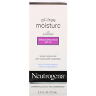 Neutrogena, Oil Free Moisture, Facial Moisturizer with UVA/UVB Protection, Broad Spectrum SPF 35, 2.5 fl oz (73 ml)