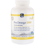 Nordic Naturals, ProOmega 2000, Lemon, 1,250 mg, 120 Soft Gels